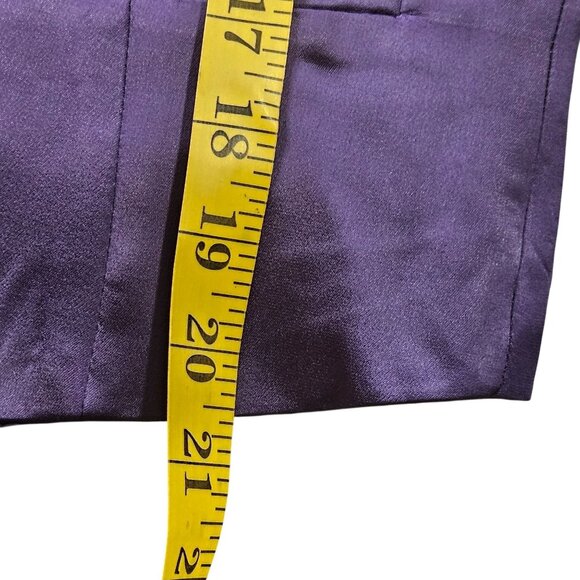 Designer Jason Wu Purple Satin Sleeveless Tailored Vest 10 Quiet Luxury Boho - Picture 7 of 14
